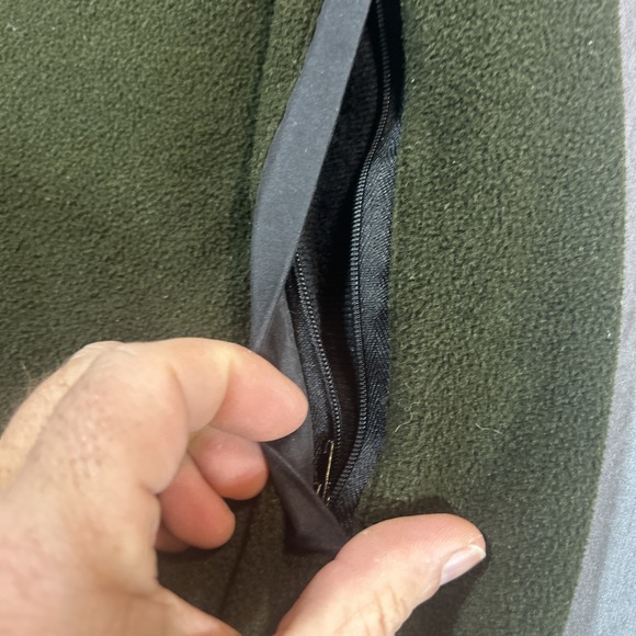 FootJoy Men's L‎ Green Long Sleeve Zip Up Jacket Gray Sleeves - Picture 6 of 14